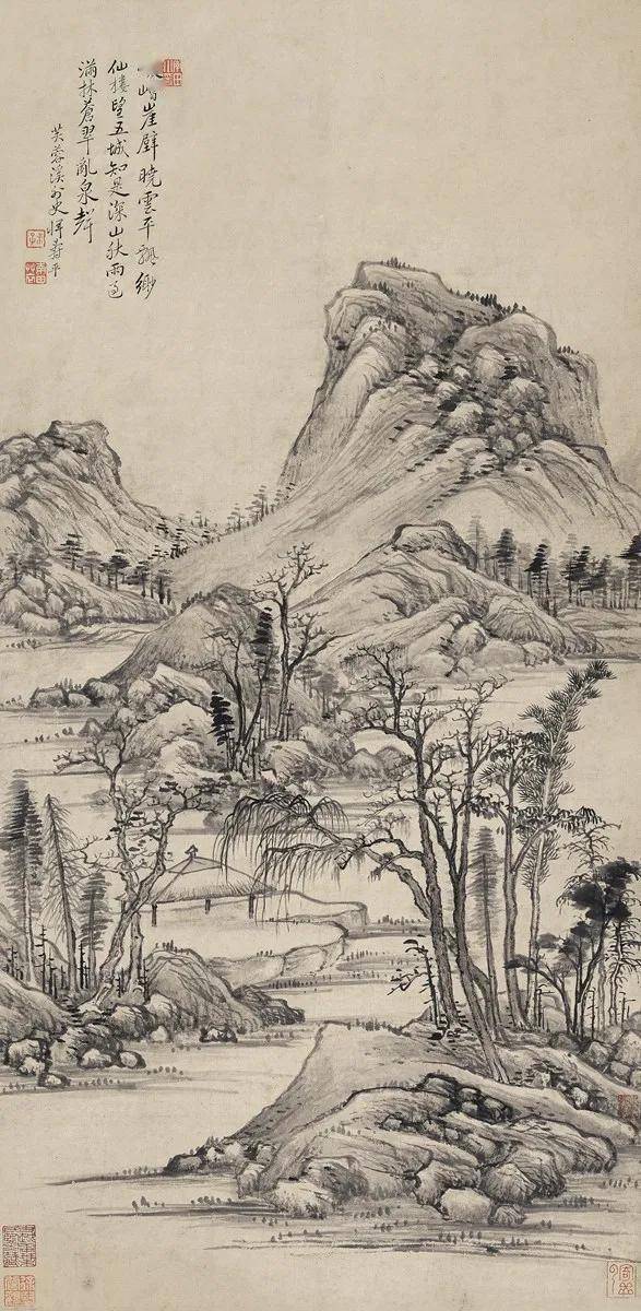 "清初六大家"之一,恽南田山水画欣赏