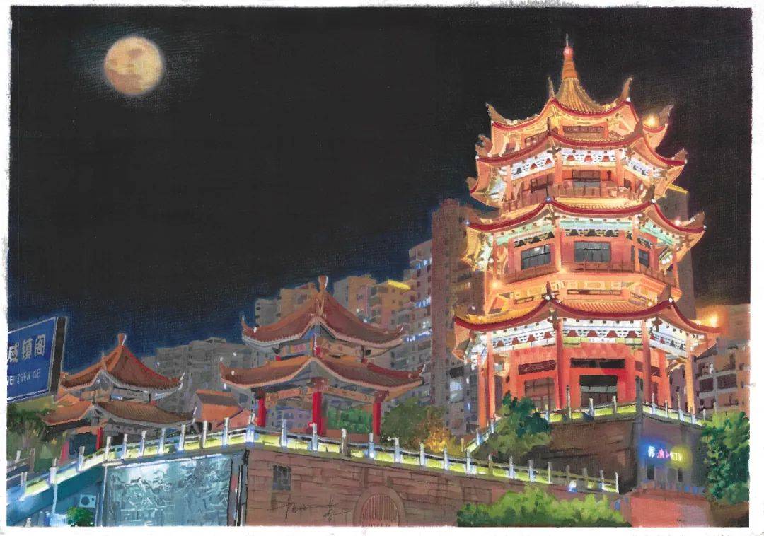 漳州青年女画家杨雅瑾的《手绘漳州》系列作品在花样漳州古城体验馆