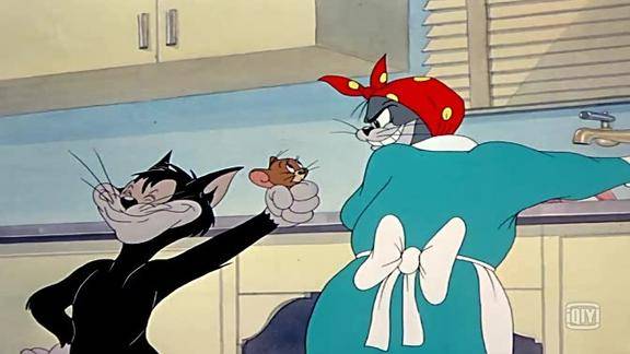 猫和老鼠之假扮的女主人汤姆装得很像呢