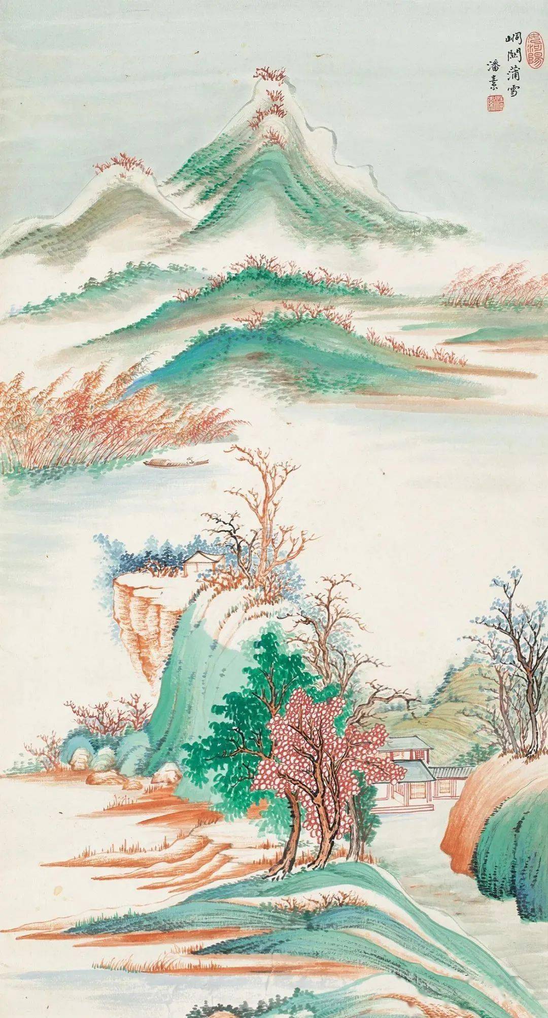 素韵流芳的青绿山水画神韵高古直逼唐人