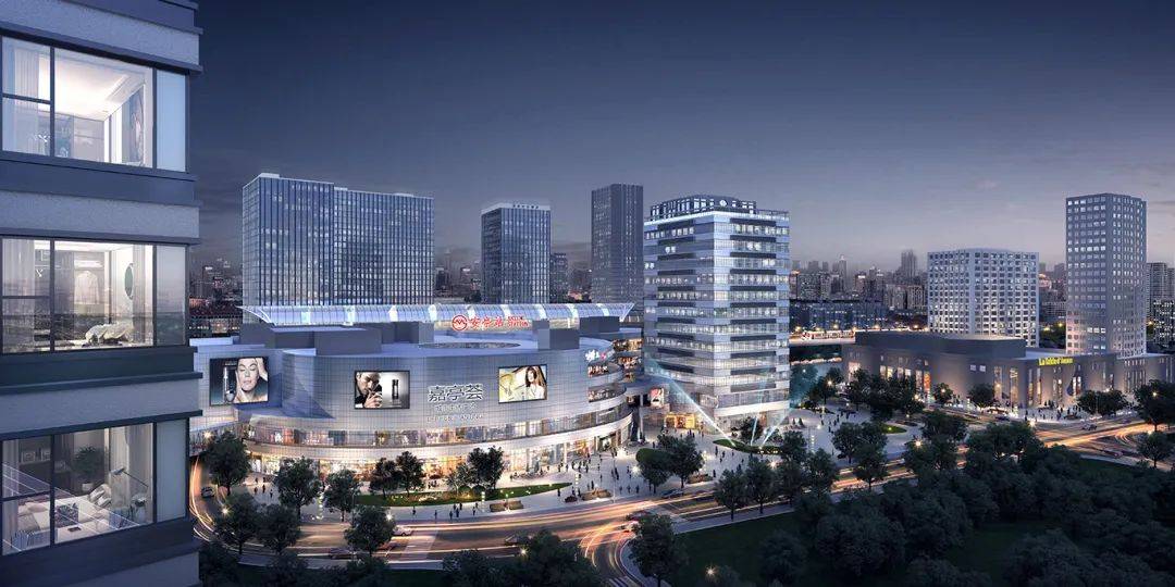 了商务办公,购物餐饮已经在如火如荼地建设中嘉亭荟二期商场在大润发