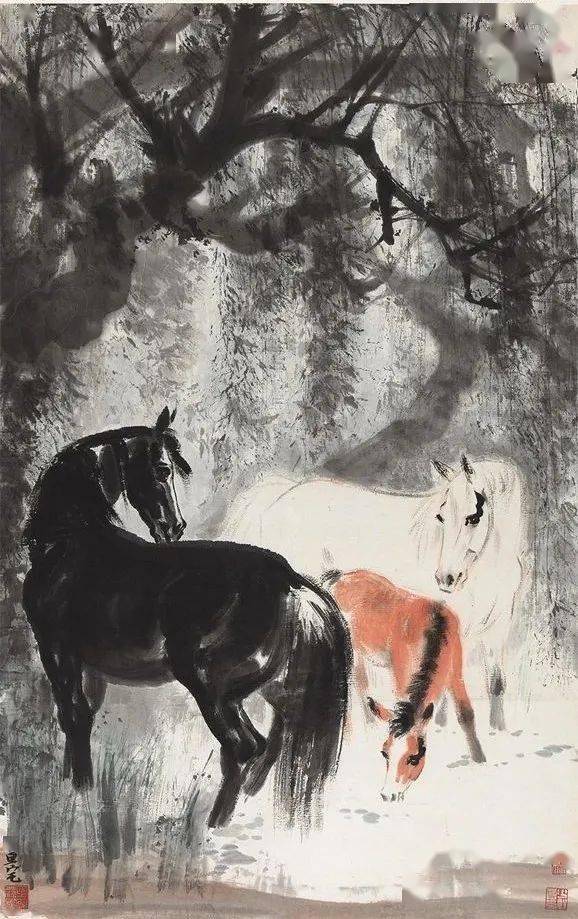 刘旦宅画马,神形兼备!