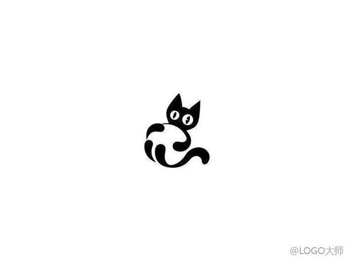 猫元素创意logo设计欣赏