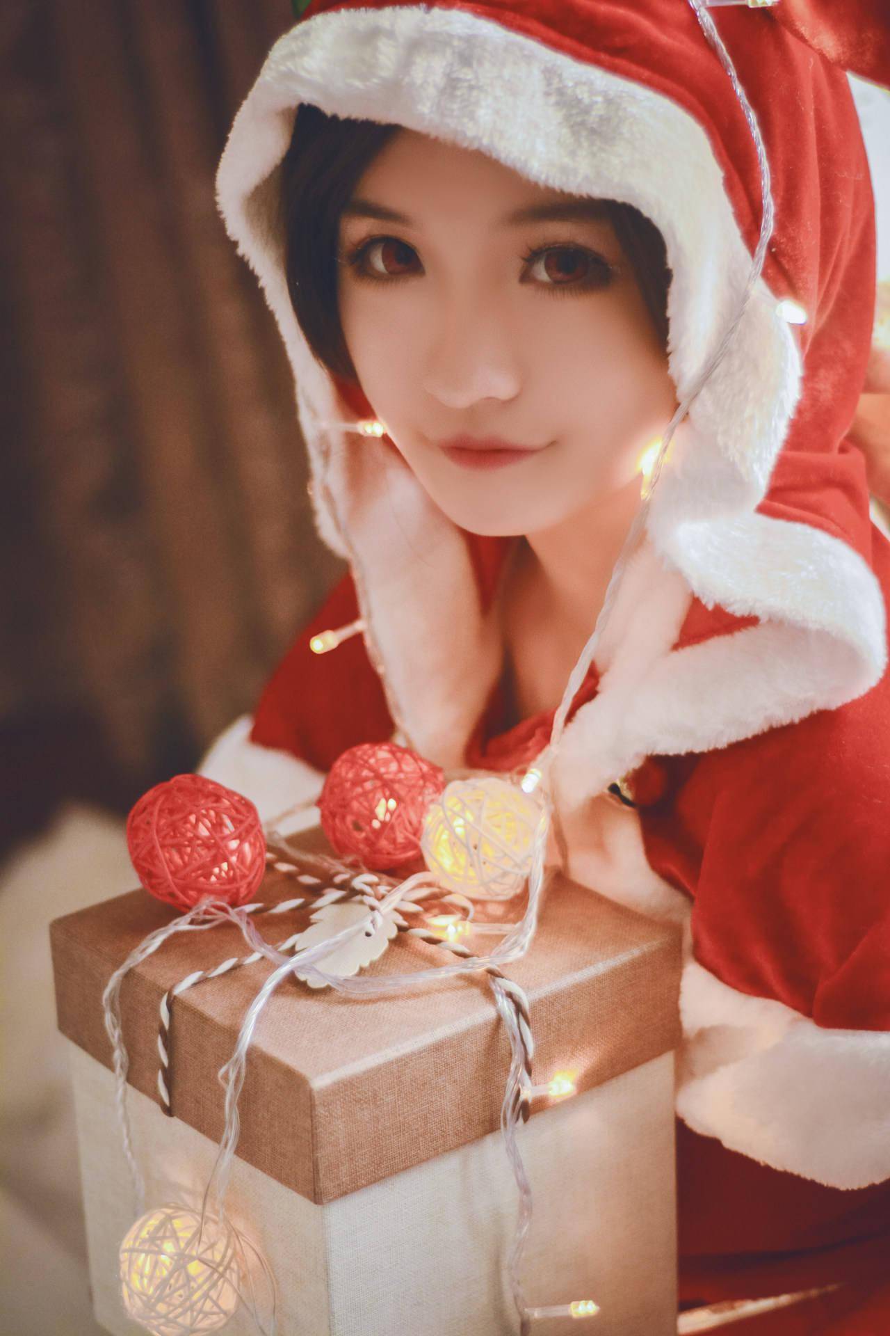 王者荣耀 貂蝉圣诞恋歌cosplay 糖果和我,谁更甜蜜?