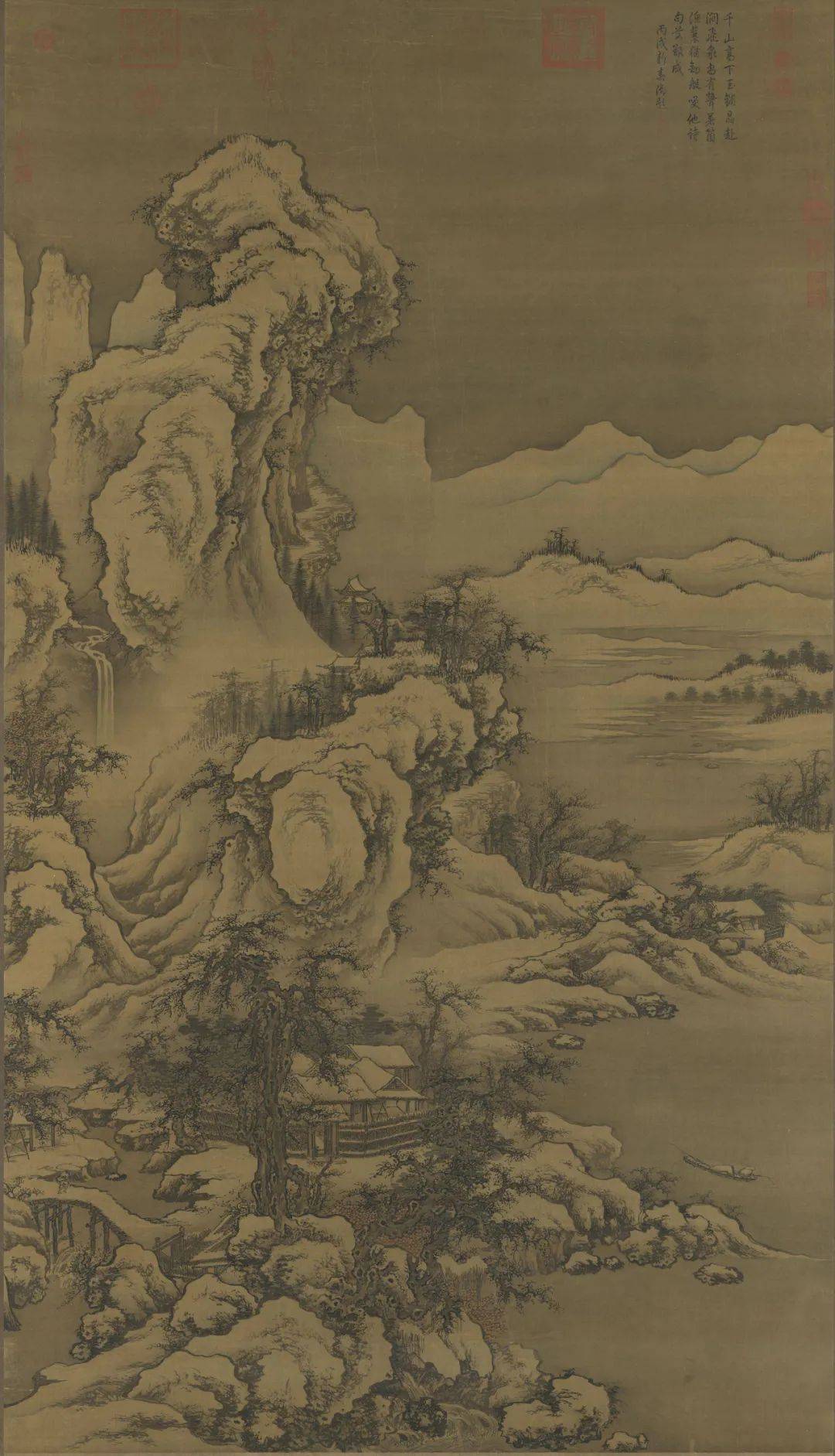 《关山积雪图》局部 北宋 · 燕肃《关山积雪图》局部 北宋 · 燕肃