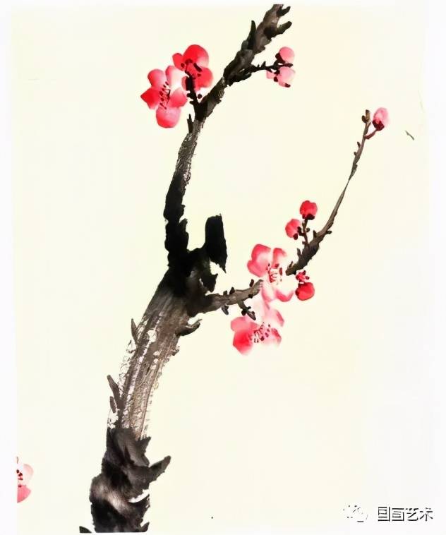 图文教程:超详细的步骤教你画写意梅花《早报春信图》