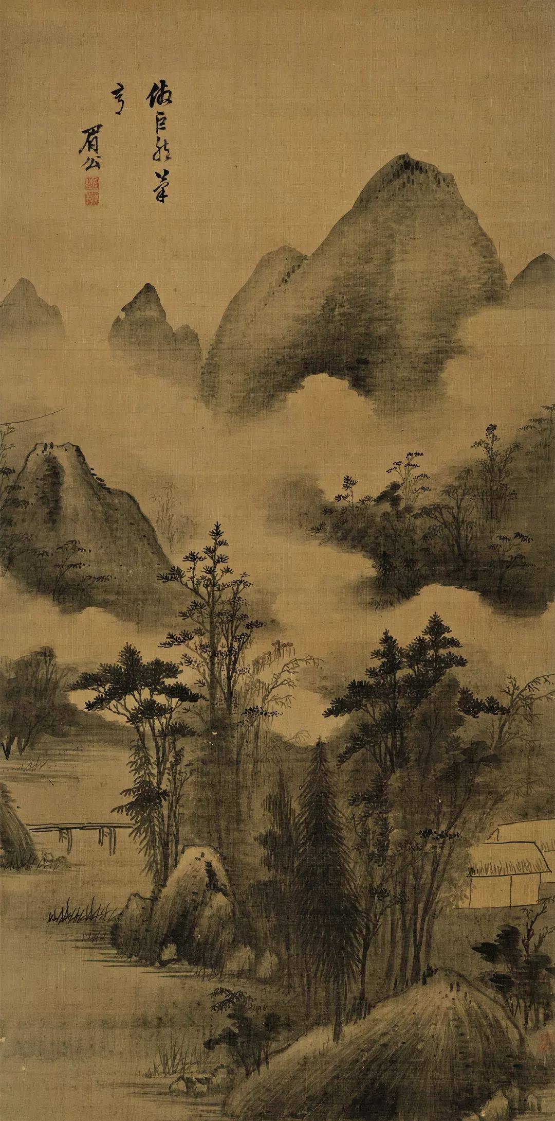 空谷清音陈继儒山水