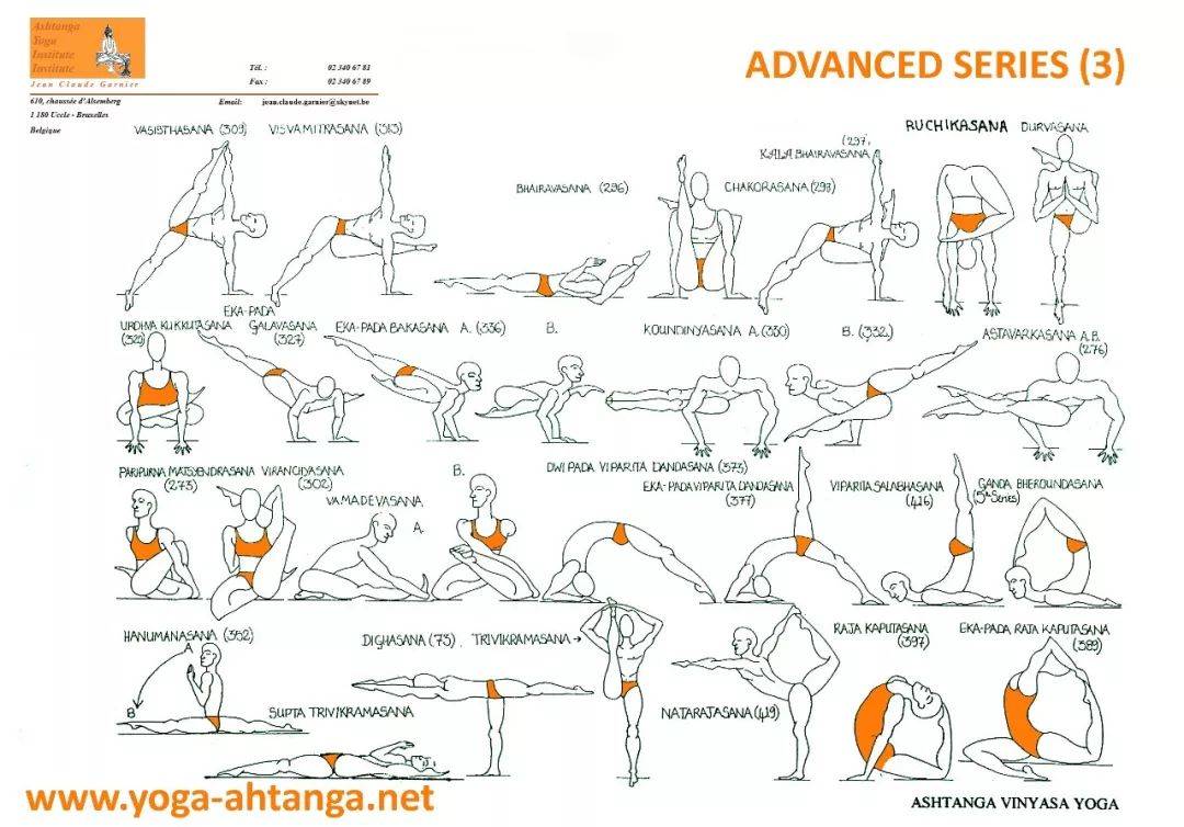 阿斯汤加瑜伽三级序列图片
