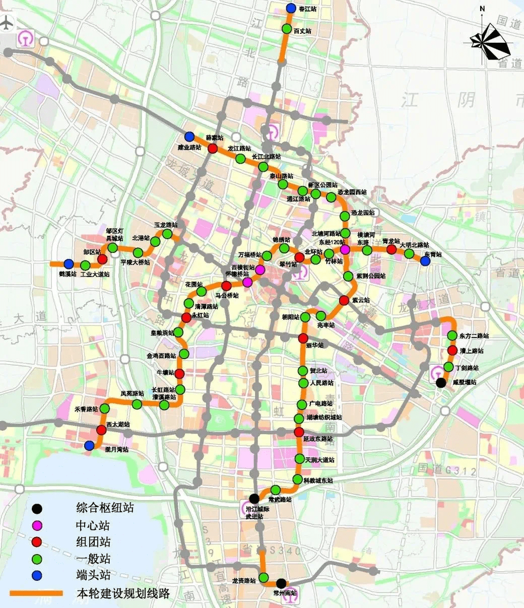 力争在2035年前提前完成常州地铁各线路最新动态曝光