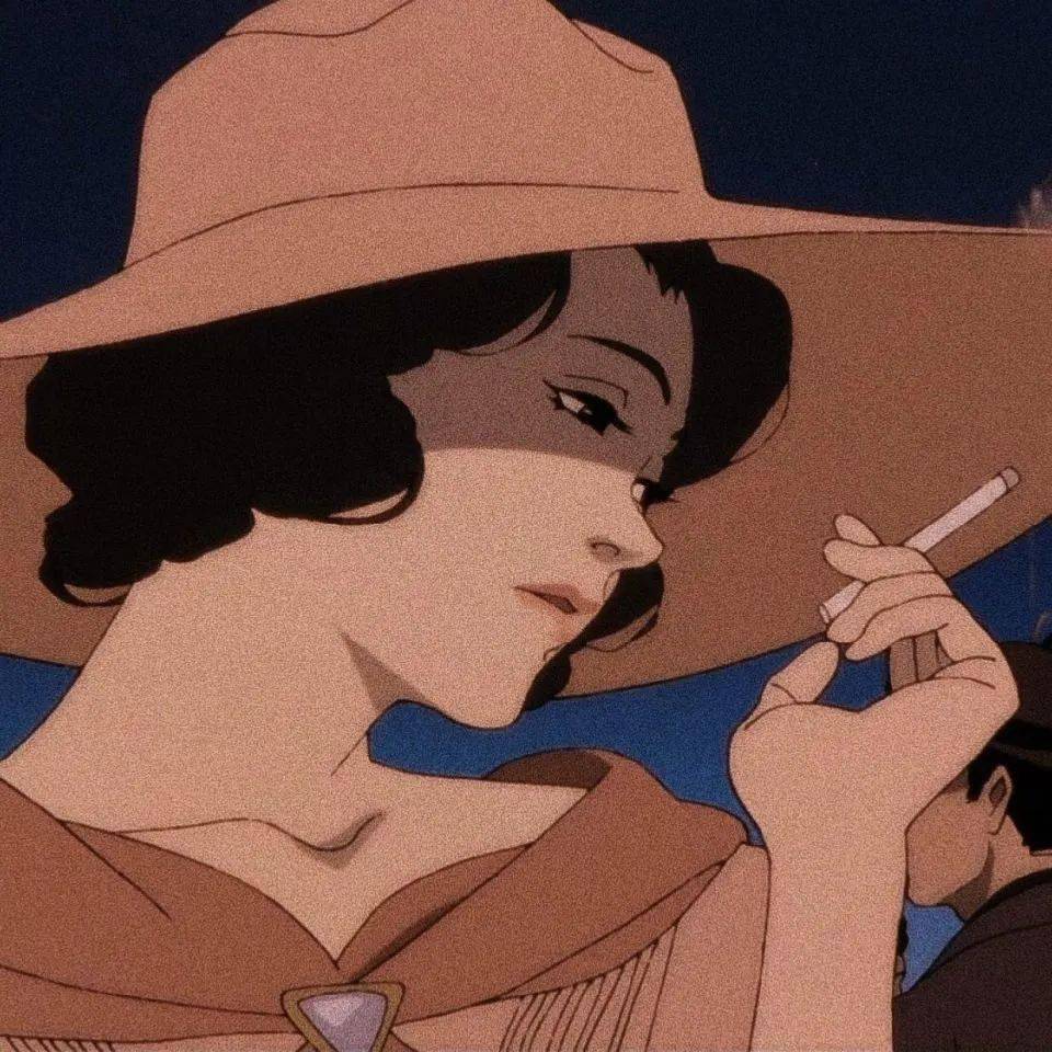 高清动漫女生头像抬头仰望别浪费了月光