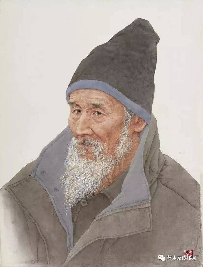 叶华 工笔人物肖像画欣赏_绘画