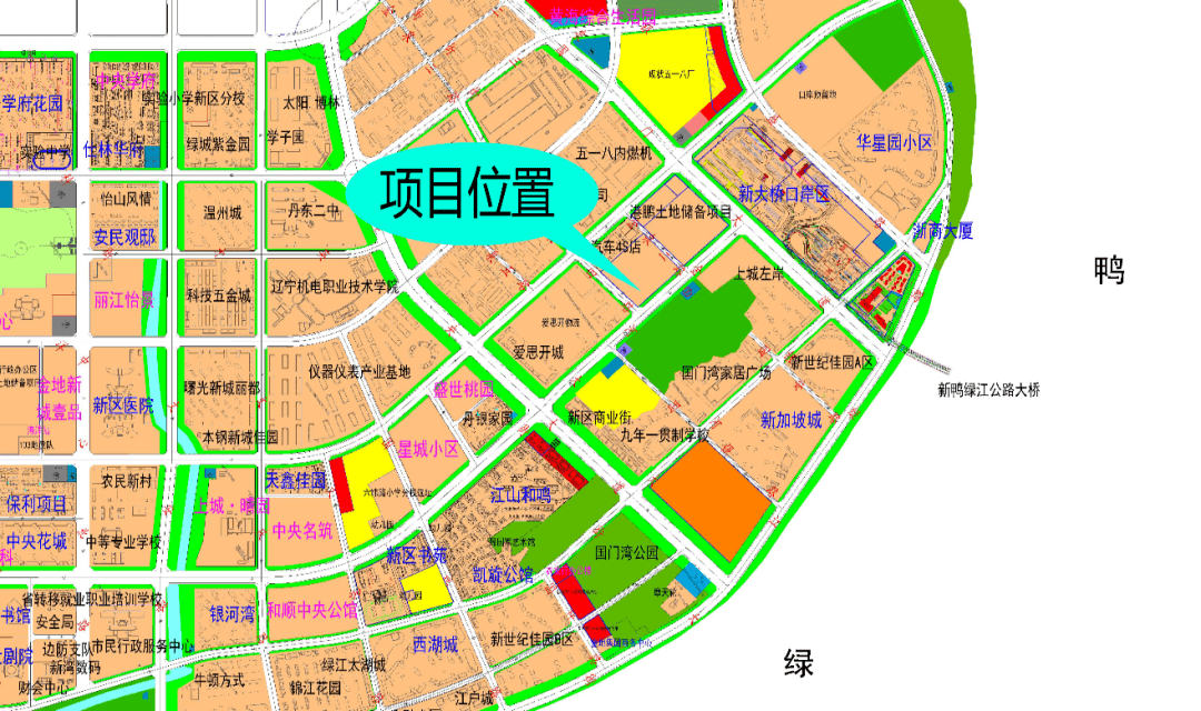 丹东新区规划图高清图片
