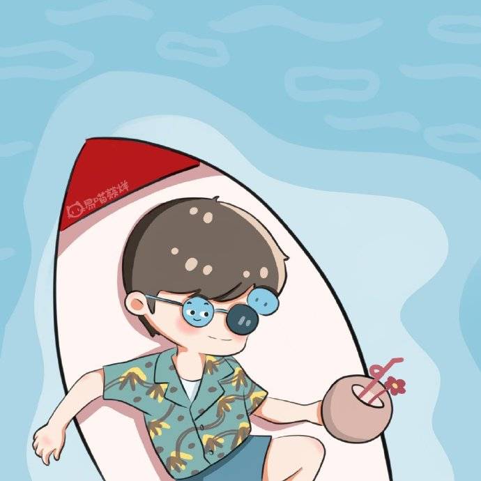 粉丝自制易烊千玺x韦一航q版人物 快和可爱航航来一场说走就走的旅行