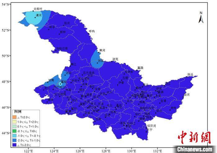 开年以来黑龙江平均气温比常年低39