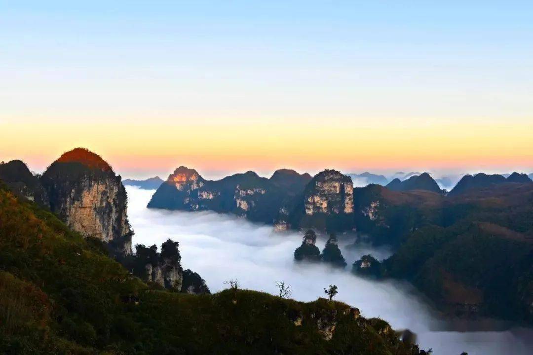 新的一周好天气在路上,来油杉河看云海吧