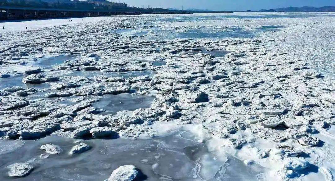 冬日去看海感受夏家河子的壮观海冰美景