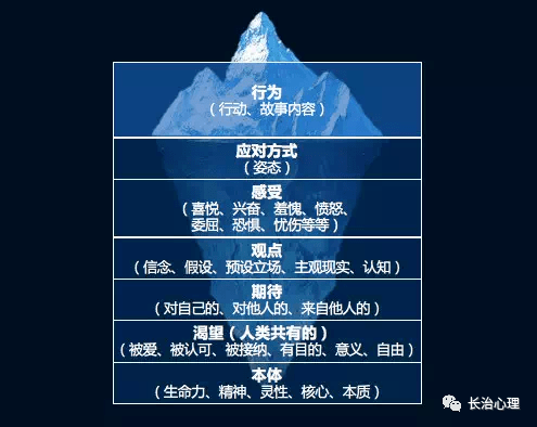 心理学有一个著名的冰山理论.