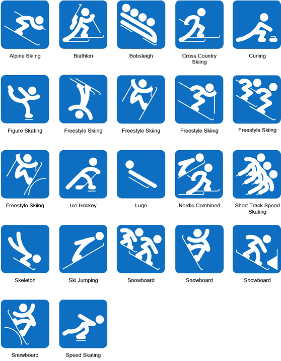 冬奥会运动标志怎么画图片