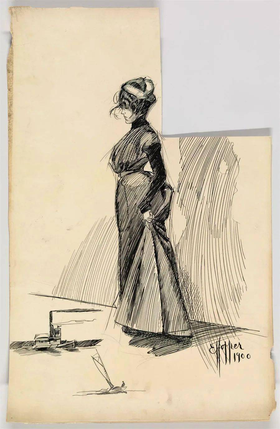 爱德华霍珀精美速写场景100幅手稿