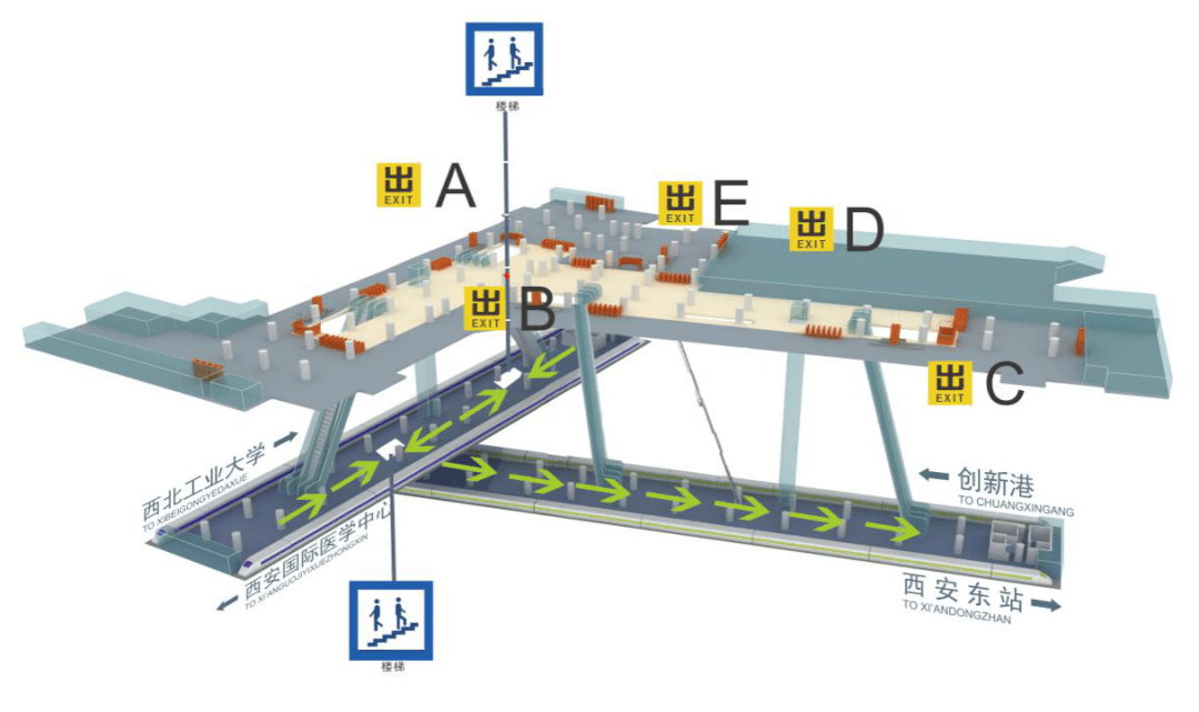 西安地铁5,6,9号线换乘攻略请收好!