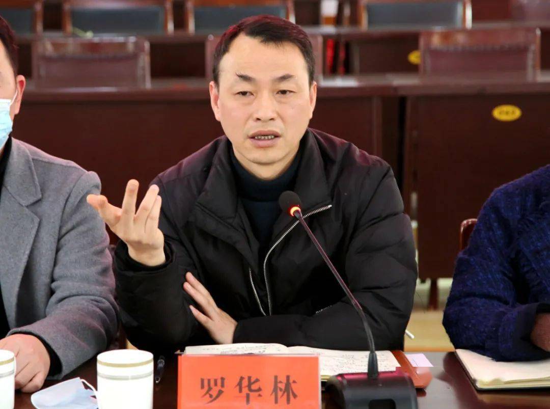 街道党工委书记罗华林作重要讲话