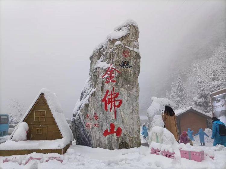 大雪压枝 金佛山景区启动应急措施后已于11时恢复开园