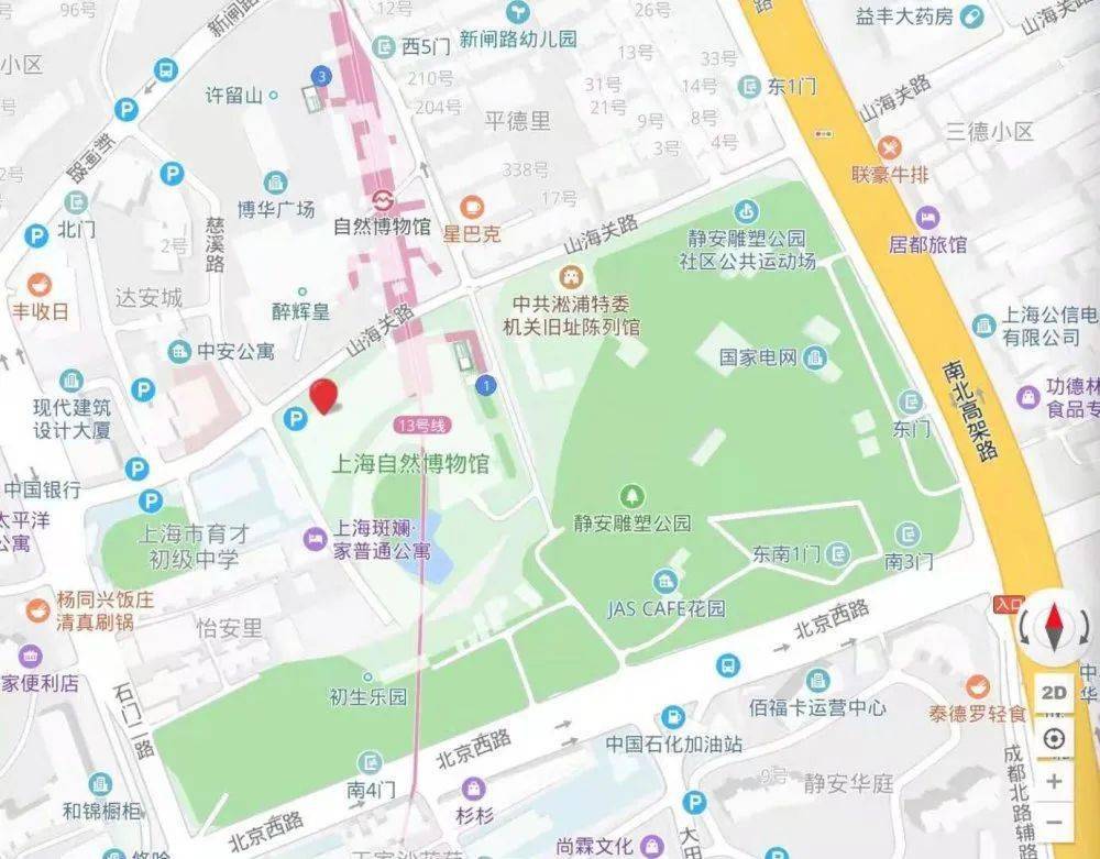 上海自然博物馆平面图图片