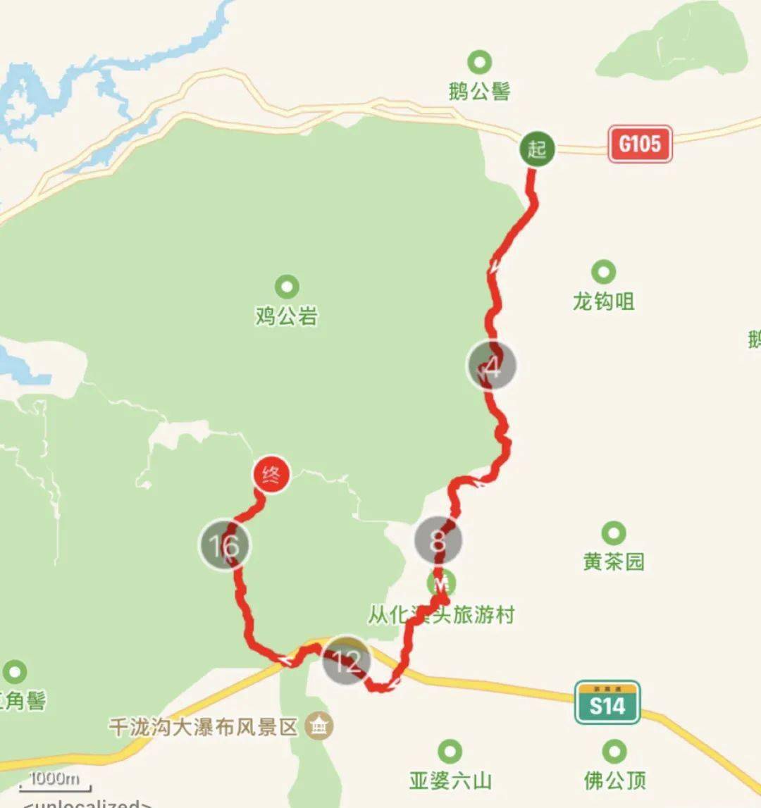 从化桂峰山徒步线路图图片