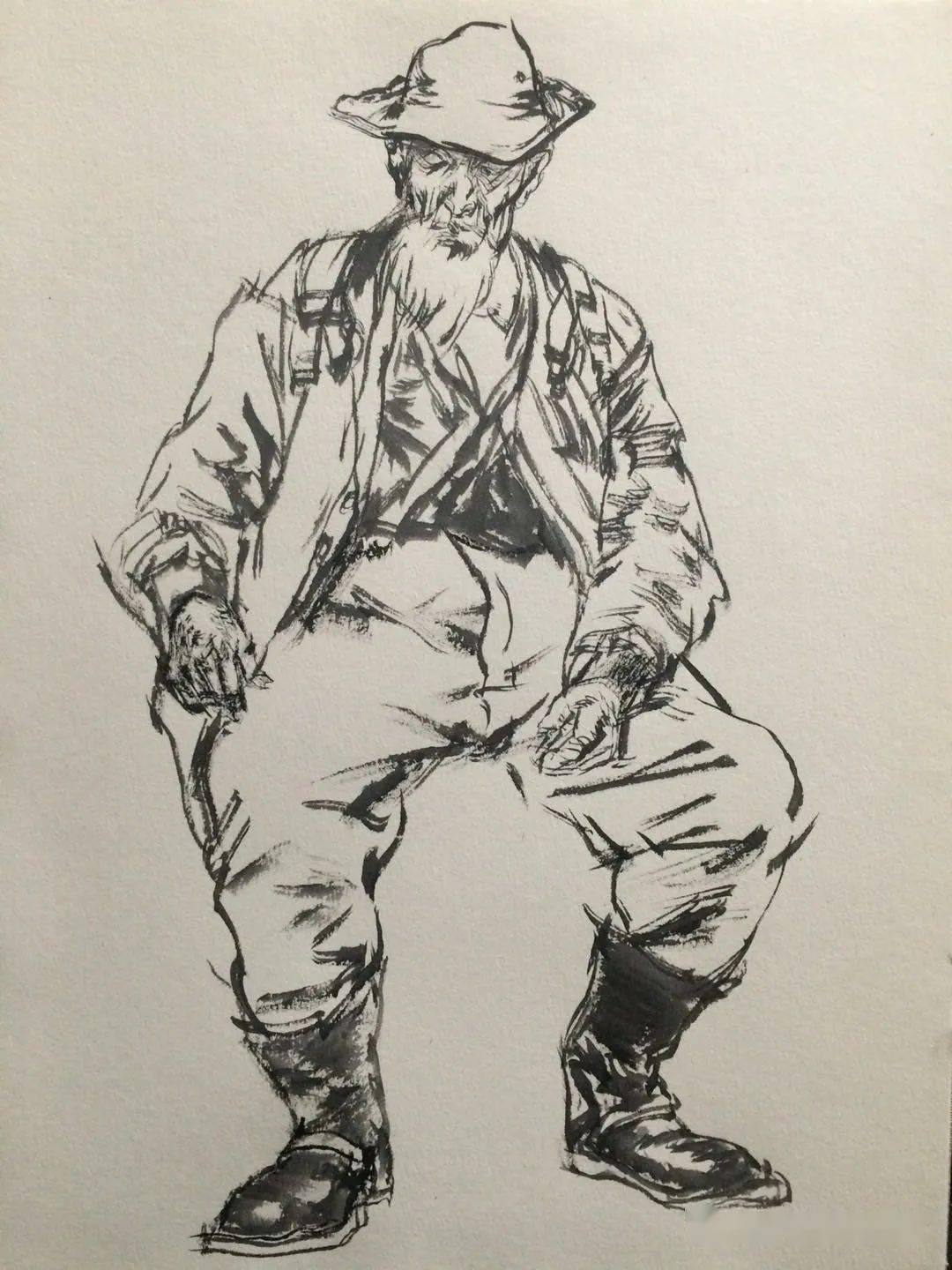 写意与神韵并存 王朋飞 近作 赏析_速写