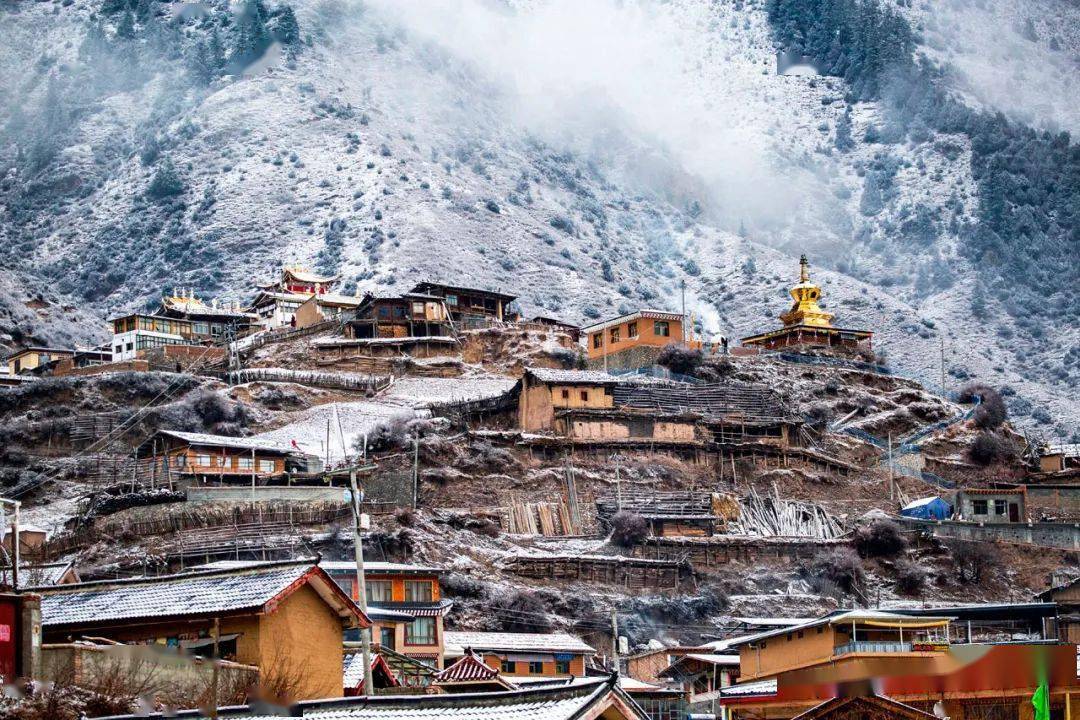 拉卜楞寺雪景图片