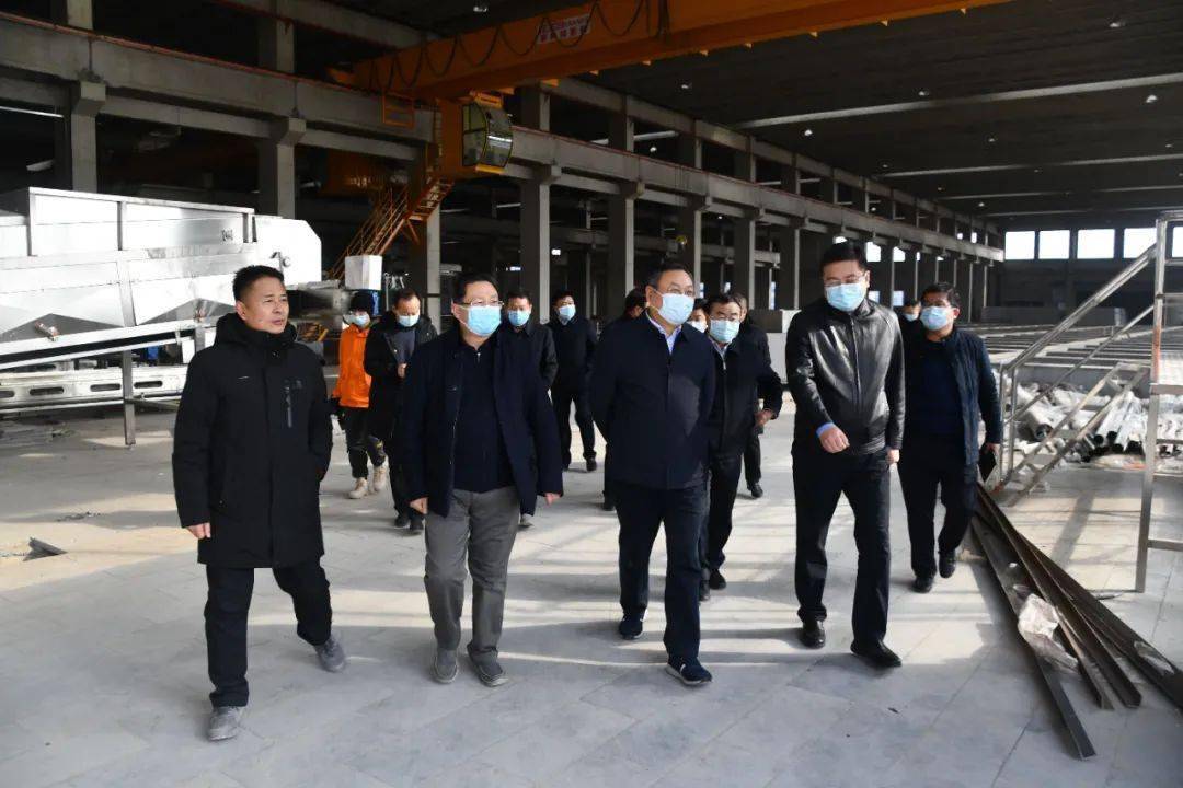 商丘市委常委,常务副市长吴祖明一行莅临皇沟工业园进行重点项目建设