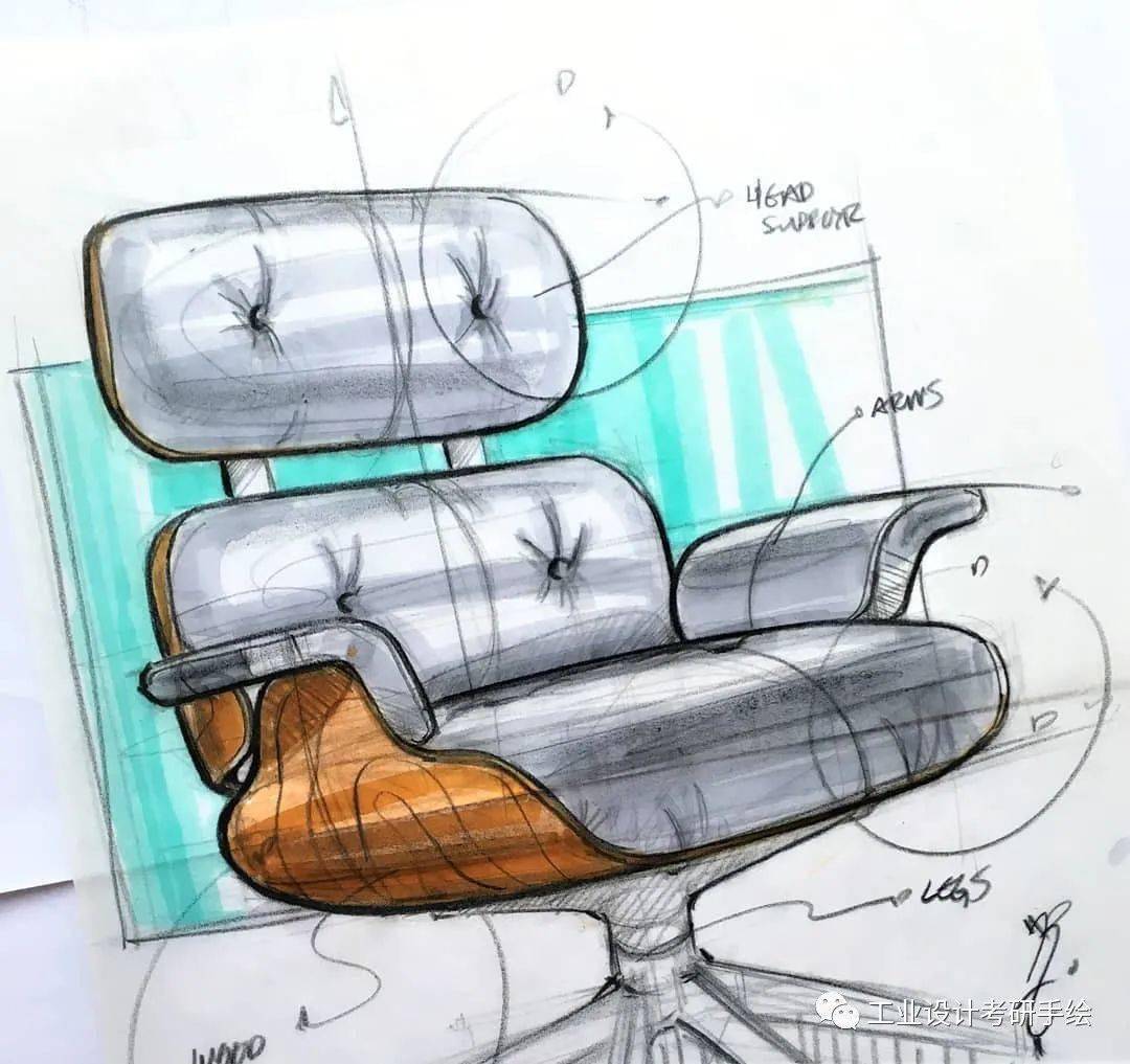 瓦西里椅手绘图片