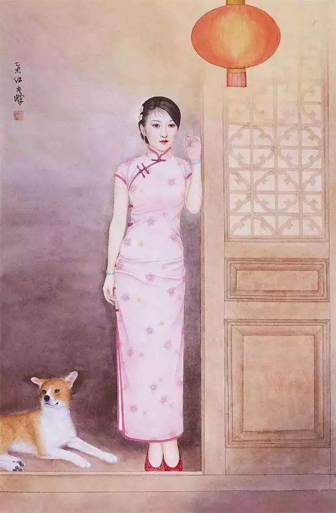 江立峰工笔画最能表现东方女性的美