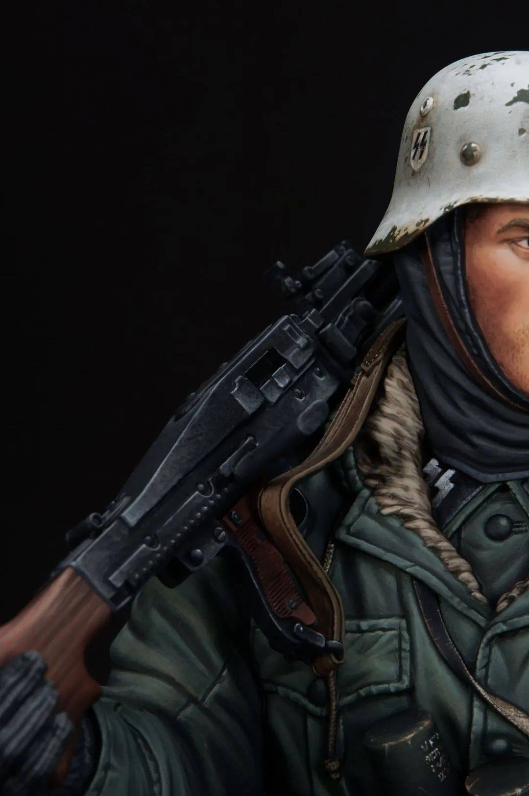 德迷心中最完美的形象扛着mg42机枪的士兵