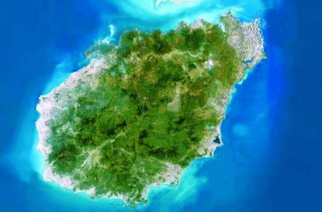 海南海花岛卫星地图图片