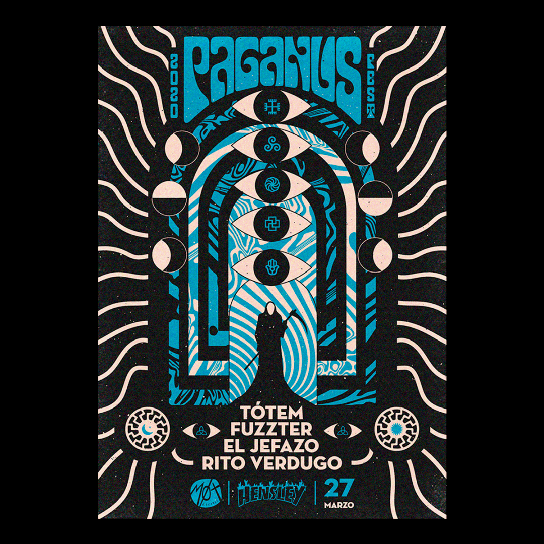 复古的未来感文字海报