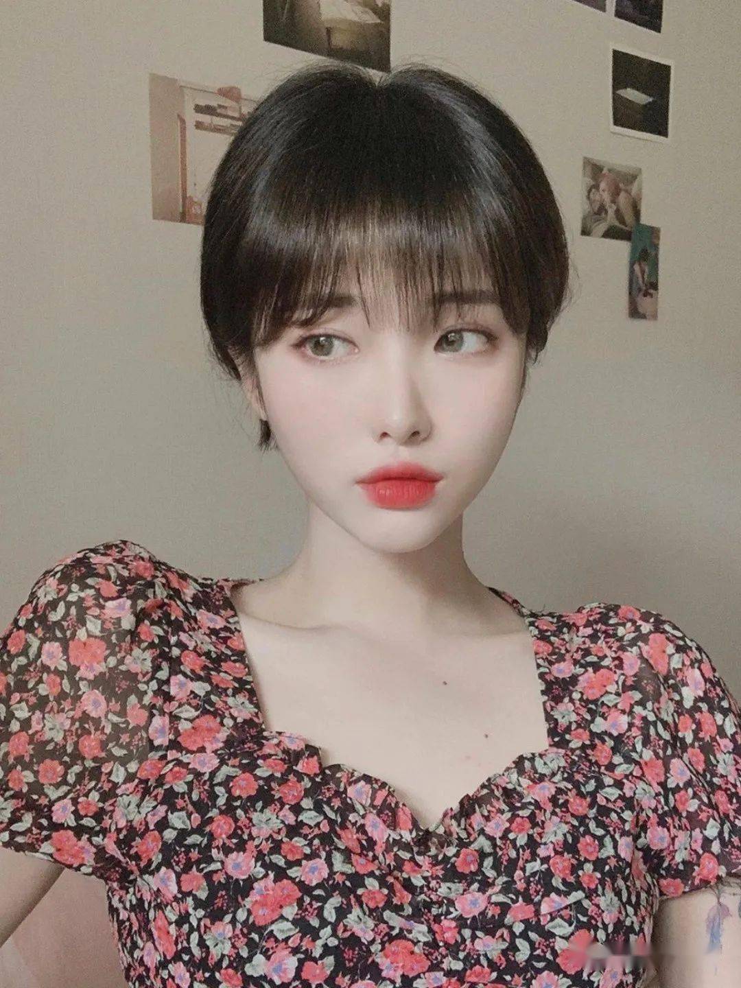 2021巨火网红超a超短发定型烫