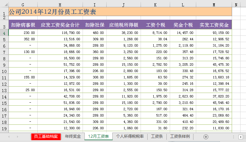 用excel制作工资条实例 附素材 视频 按钮