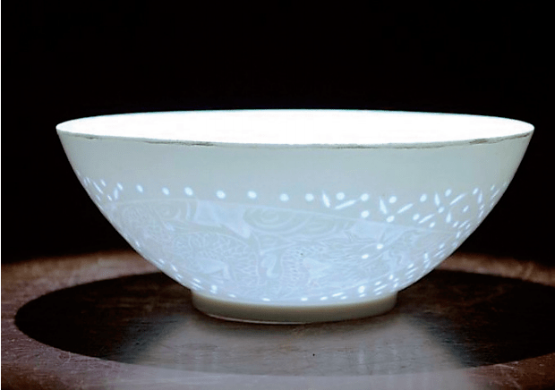 美不胜收景德镇薄胎碗