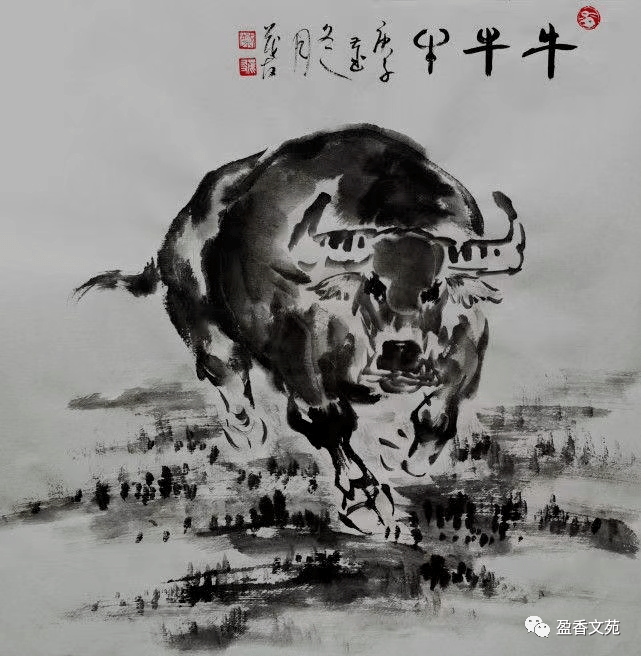 盈香文苑辛丑咏牛|夕阳静卧忠为本,舐犊情深自古传