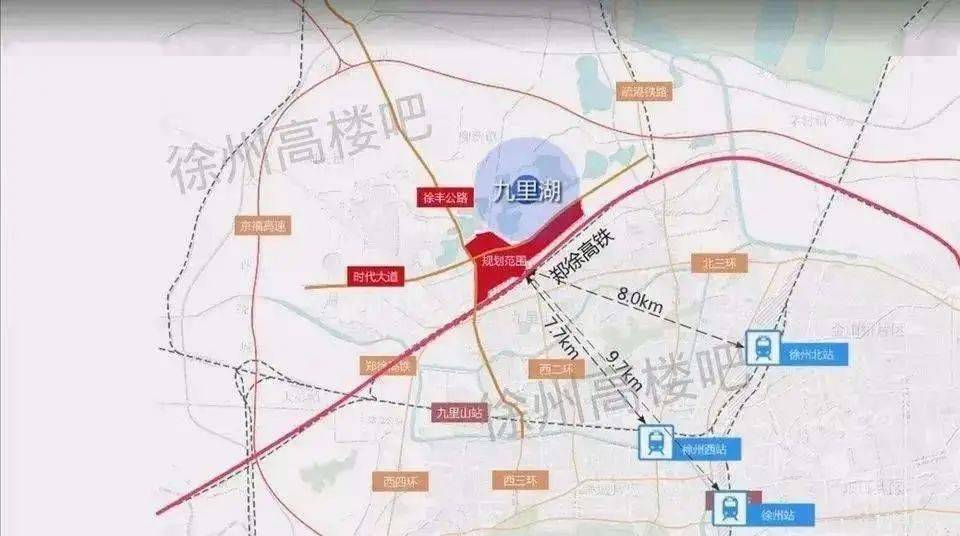 重磅徐州港务区新城规划曝光5大片区地铁5号线