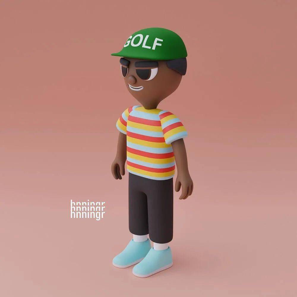 朋友圈配图趣味十足的3d卡通rapper又来了