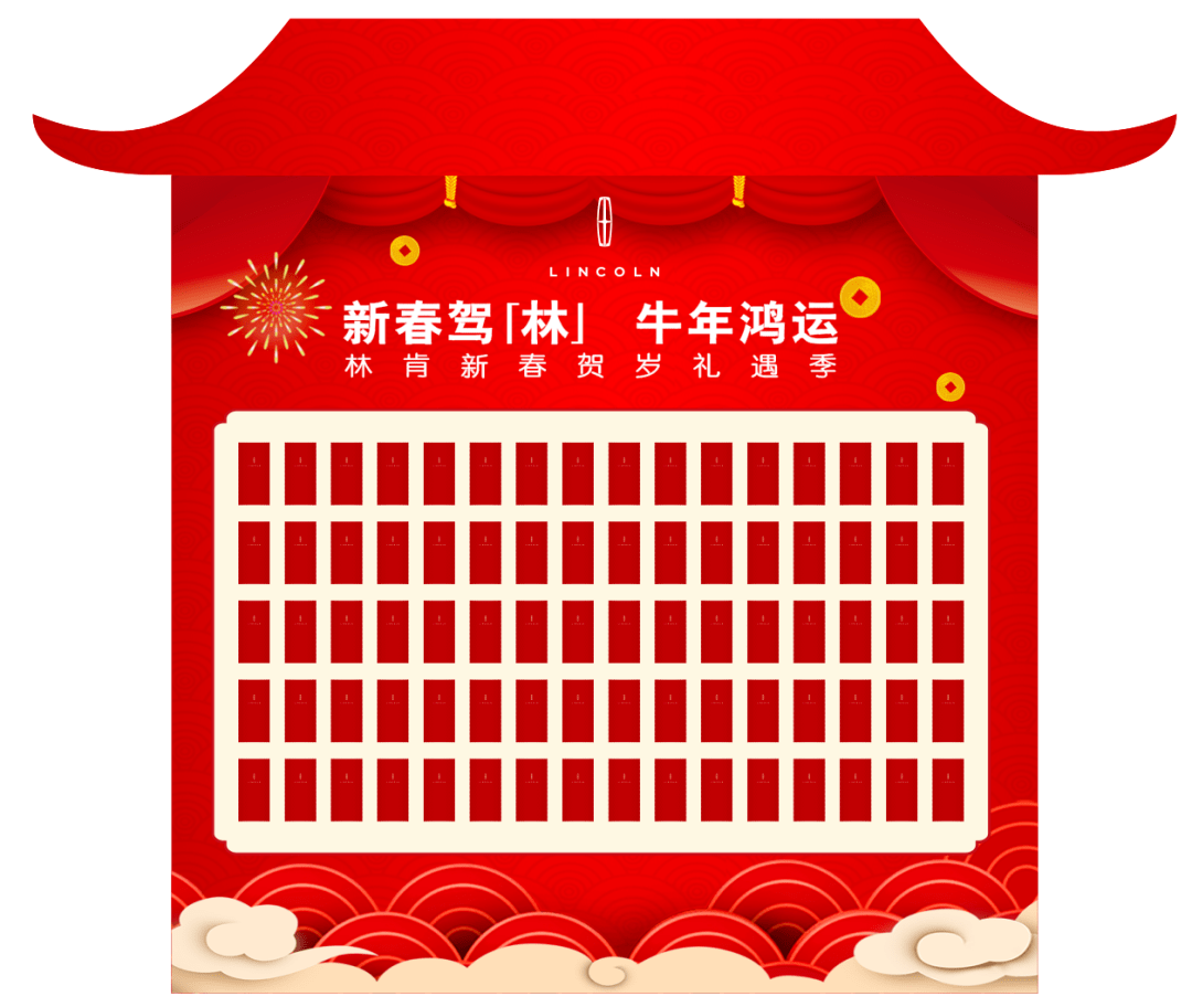 鸿运当头·林肯红包墙阵助包红年年……一年有365天,林肯和您 今年