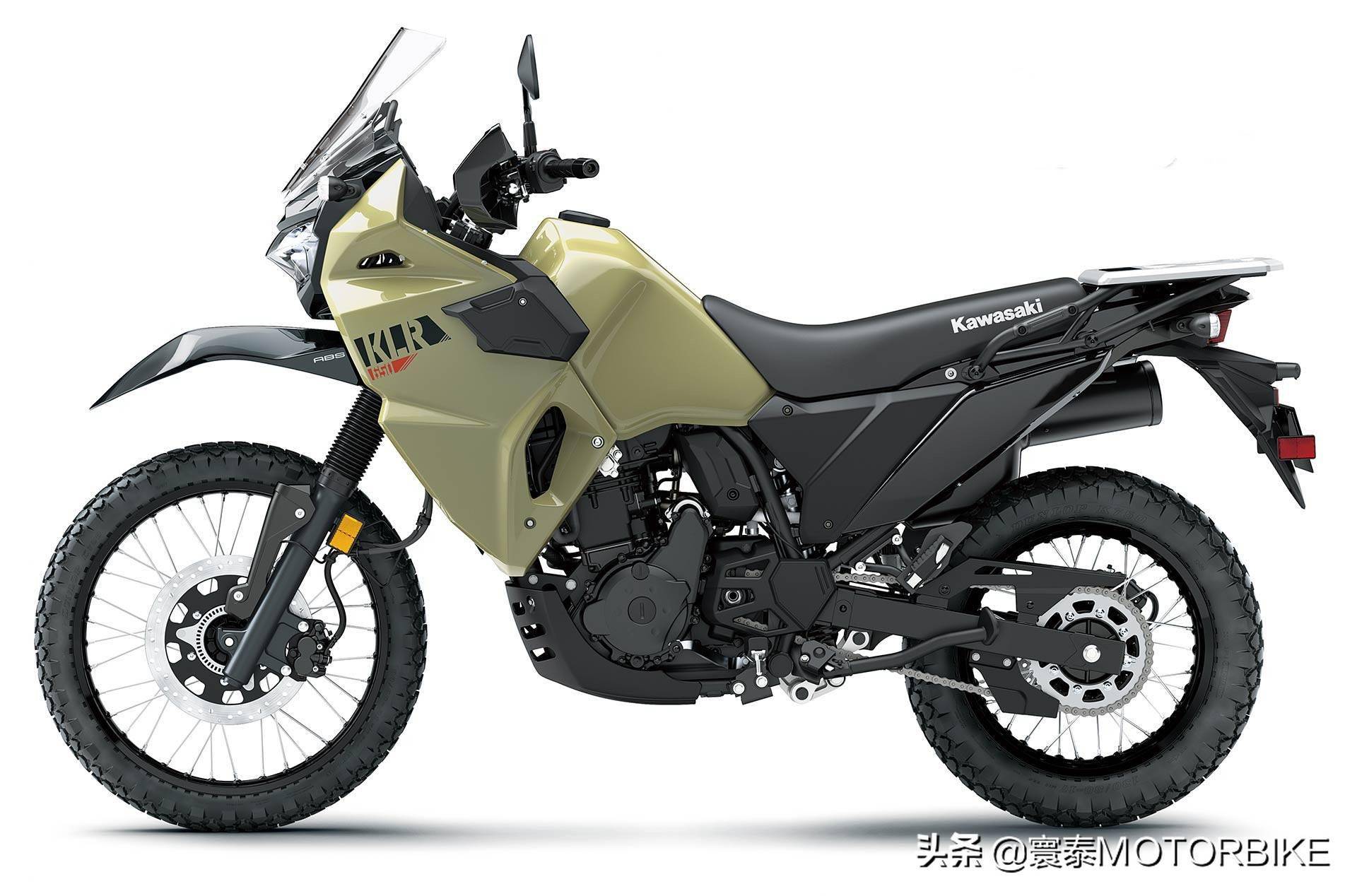 川崎klr650"重装"回归!成为大单缸拉力车阵中一枝独秀