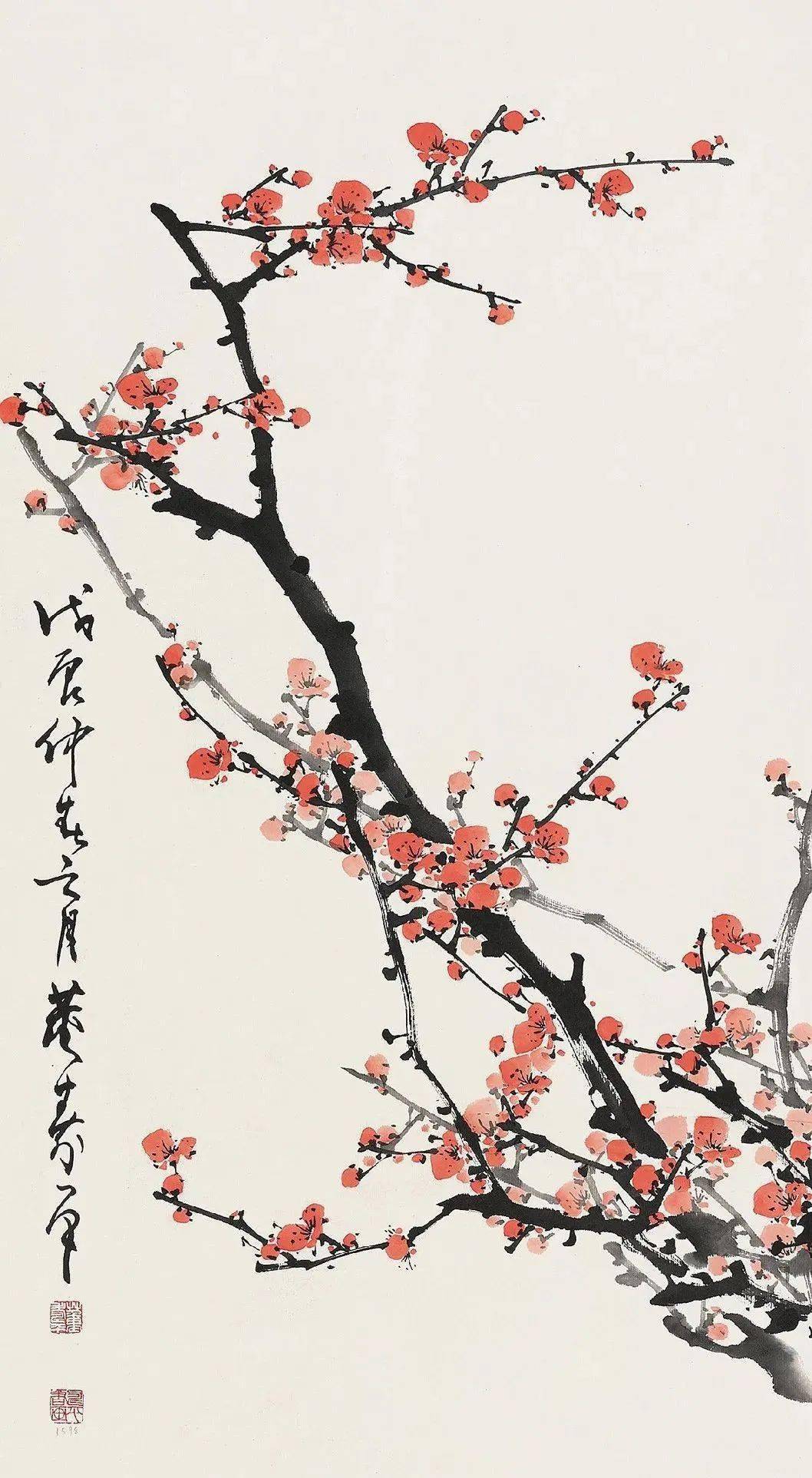 董寿平写梅，赏心只需两三枝_搜狐网