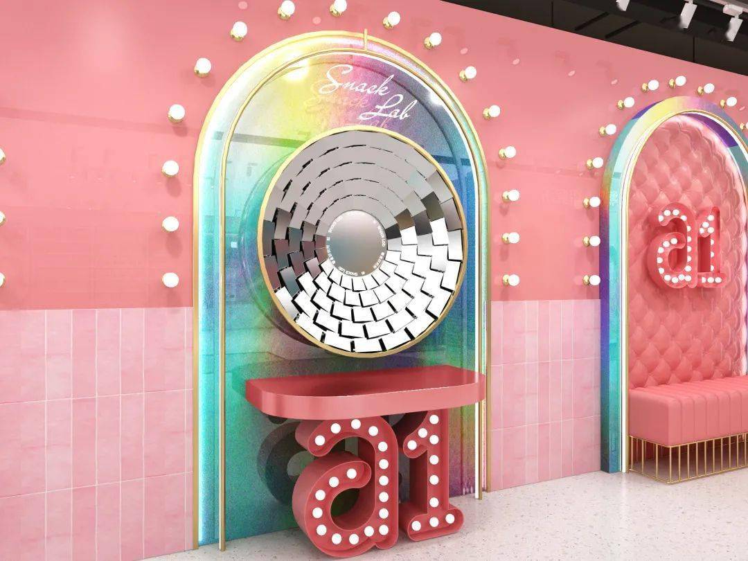 瞬间满足你的少女心a1多彩墙&a1打卡门没错新增两处打卡墙你发现了吗?