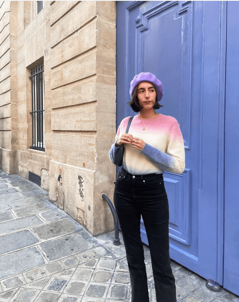 怎样把毛衣穿出丰富变化这个聪明的法国女孩让简单毛衣更好看