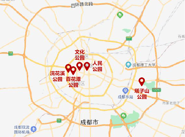 2021年成都新春花市地图,快收藏!
