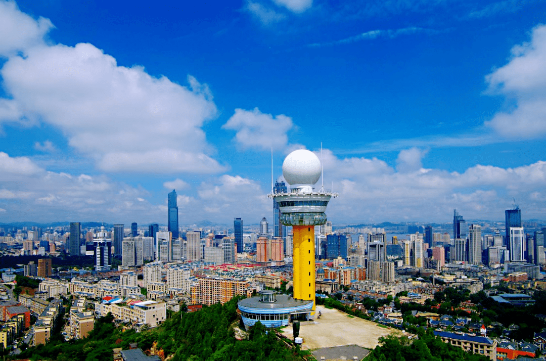 大连100赛道:气象山上远眺城市风光2021,我们要献给您一个不一样的