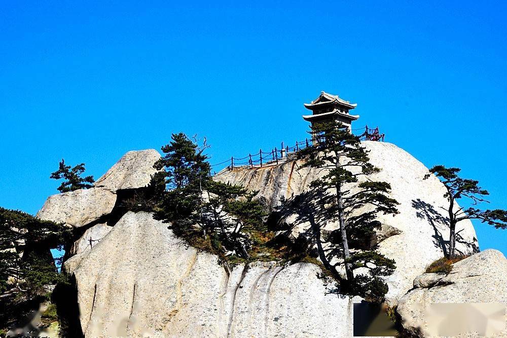 陕西行:三上西岳华山—大美华山东峰下棋亭_赵匡胤
